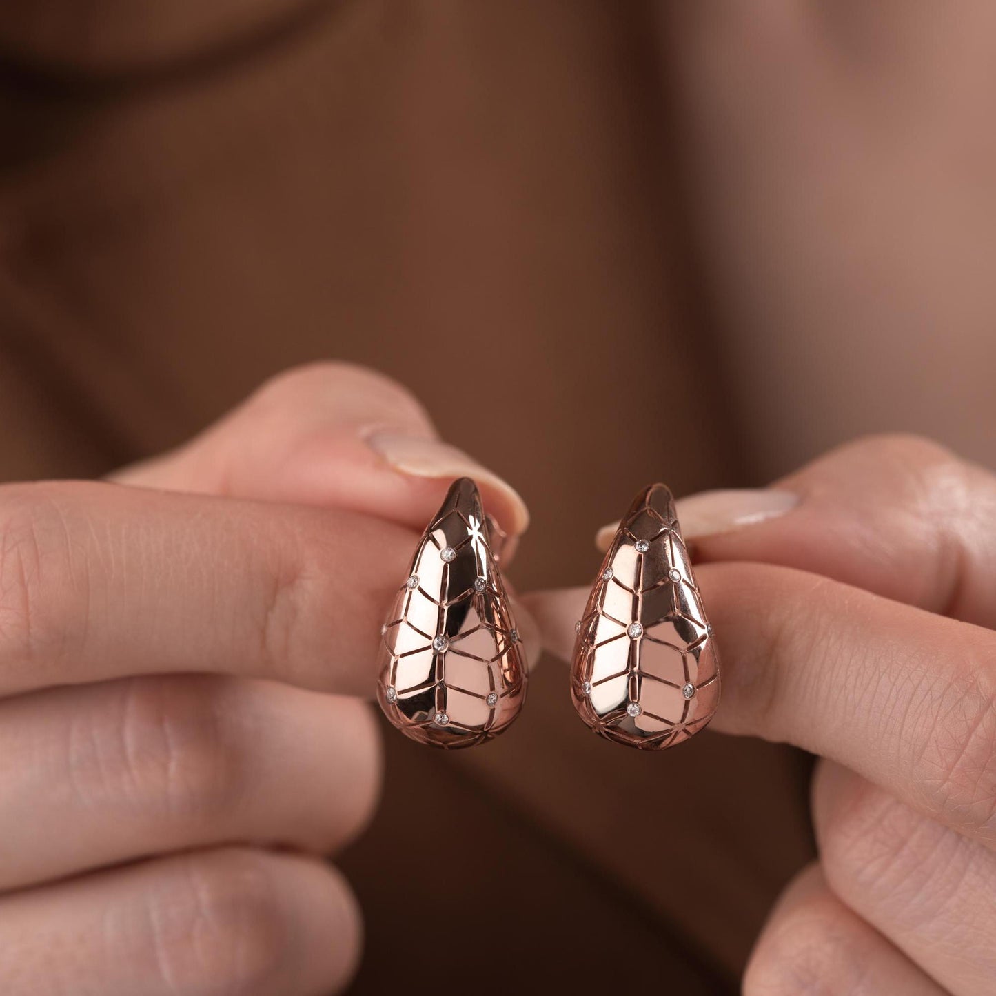 Elegant Teardrop Earrings • 925 Sterling Silver & Gold Plated • Waterdrop Earrings • Dainty Statement Jewelry • Gift for Her
