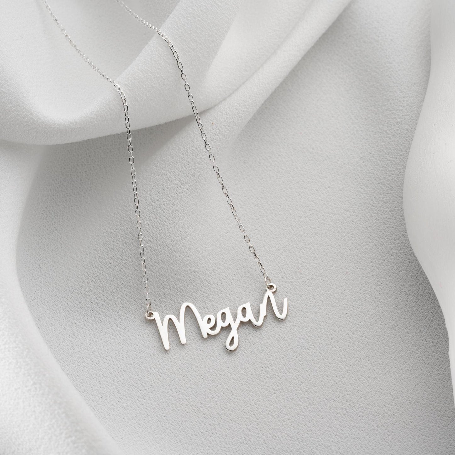 Custom Name Necklace • 925 Sterling Silver • 14K Gold Plated • Personalized Word Pendant • Minimalist Jewelry • Gift for Women & Men