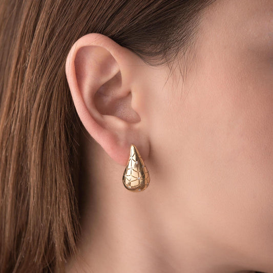 Elegant Teardrop Earrings • 925 Sterling Silver & Gold Plated • Waterdrop Earrings • Dainty Statement Jewelry • Gift for Her