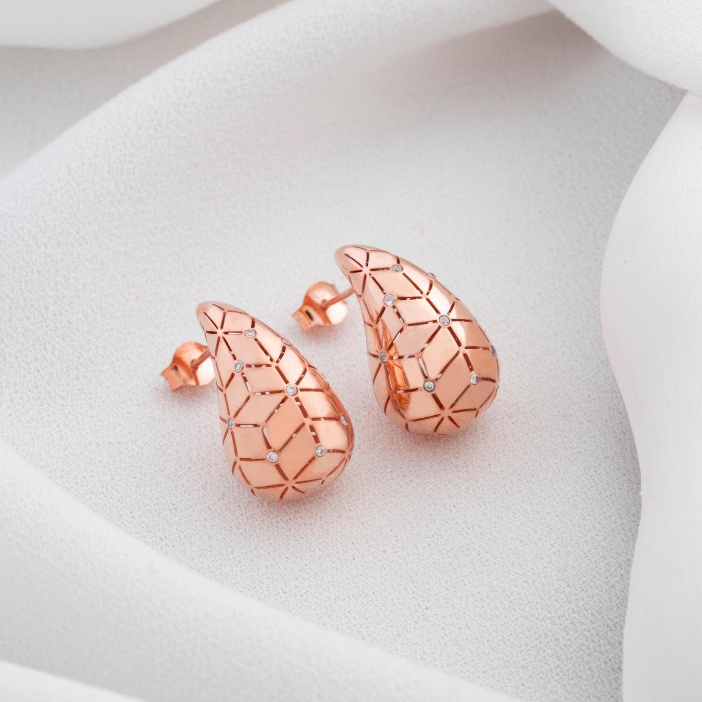 Elegant Teardrop Earrings • 925 Sterling Silver & Gold Plated • Waterdrop Earrings • Dainty Statement Jewelry • Gift for Her