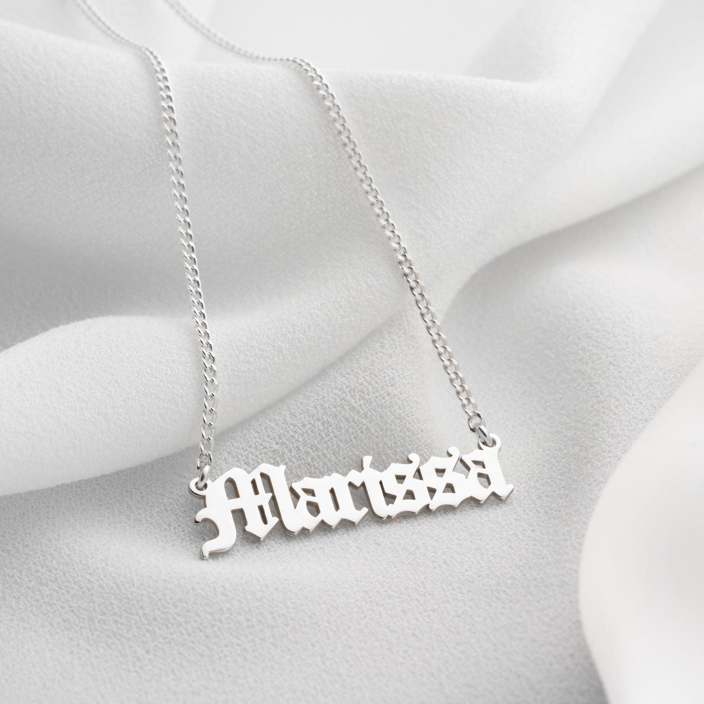 Custom Name Necklace • 925 Sterling Silver • 14K Gold Plated • Personalized Word Pendant • Minimalist Jewelry • Gift for Women & Men