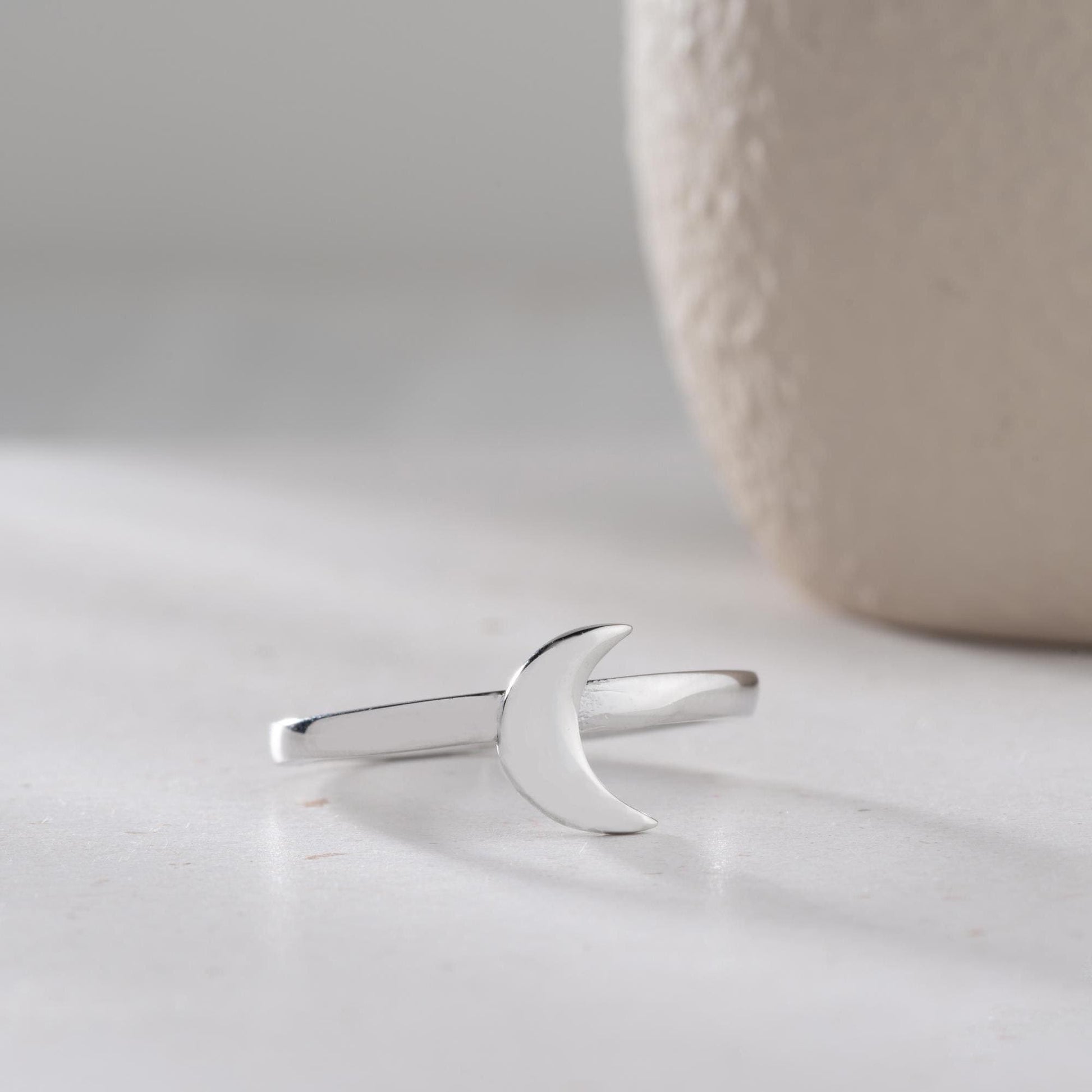 Sun and Moon Adjustable Ring Set in 925 Sterling Silver and Gold Plating, Celestial Jewelry featuring sun and moon design, perfect for stacking.