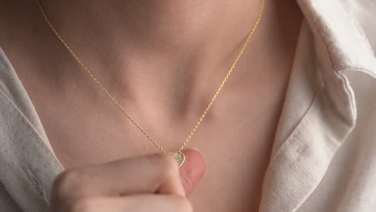 Heart Necklace • 925 Sterling Silver • Gold Plated • Zirconia Pave Pendant • Adjustable Chain Jewelry • Romantic Gift for Women & Girls