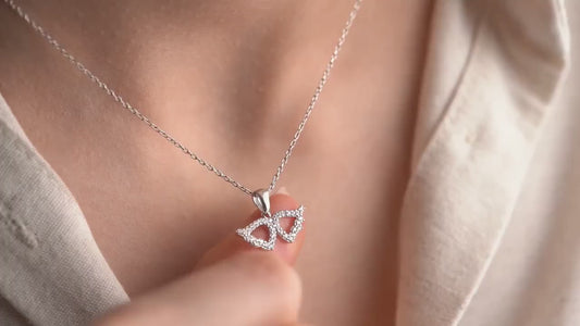 Angel Wing Necklace • 925 Sterling Silver • Gold Plated • Zirconia Wing Pendant • Guardian Angel Jewelry • Gift for Women & Girls